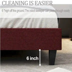Full Size Bed Frame Upholstered Bed Frame Platform