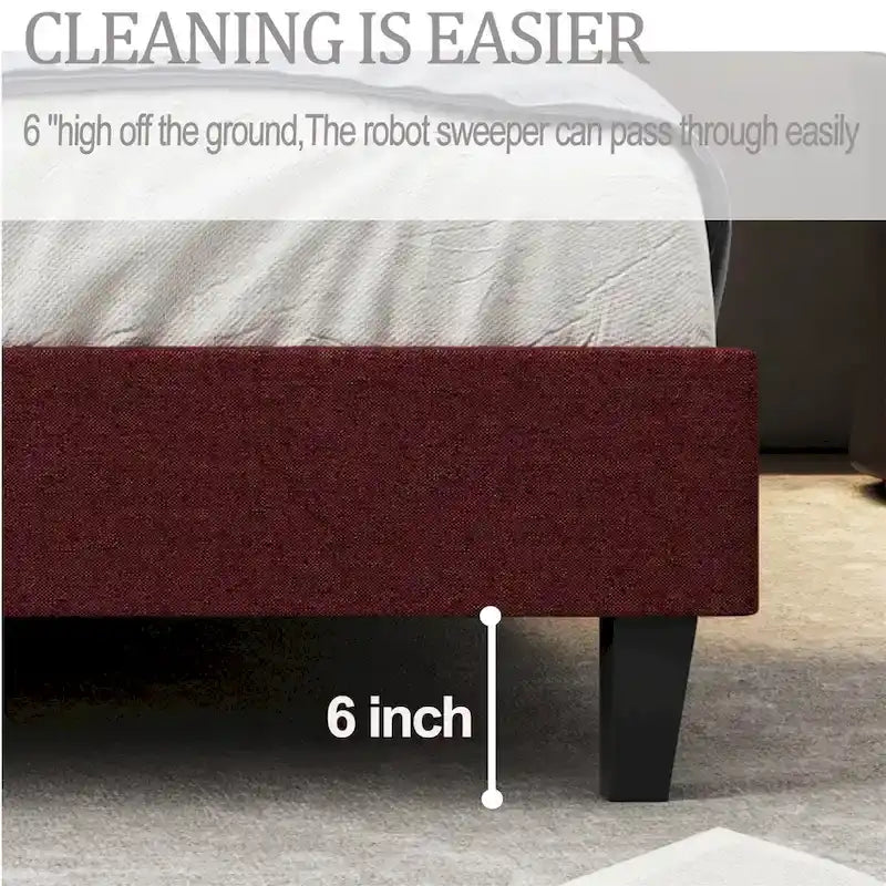 Full Size Bed Frame Upholstered Bed Frame Platform