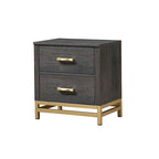 Wedro 6 Piece Dark Brown Rustic Panel Bedroom Set