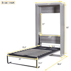 Wood Murphy Bed can be Folded into a Cabinet