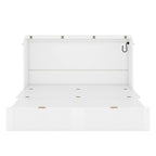 Queen Size Murphy Bed Wall Bed with drawer and a set of Sockets