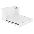 Queen Size Murphy Bed Wall Bed with drawer and a set of Sockets
