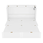 Queen Size Murphy Bed Wall Bed with drawer and a set of Sockets