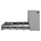 Queen Size Murphy Bed Wall Bed with drawer and a set of Sockets