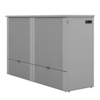 Queen Size Murphy Bed Wall Bed with drawer and a set of Sockets