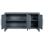 60W Cabinet Sideboard with Adjustable Shelves and Pine veneer - N/A