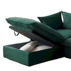 U Shape Couch Sectional for Living Room, Convertible Sectional Sofa, Modular Sectional Couch with Ottomans for Living Room