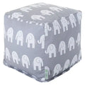 Majestic Home Goods Ellie Indoor Ottoman Pouf Cube