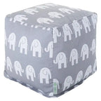 Majestic Home Goods Ellie Indoor Ottoman Pouf Cube