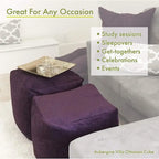 Majestic Home Goods Ellie Indoor Ottoman Pouf Cube
