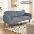 Futon Sofa Bed, Convertible Futon Couch Bed, Loveseat Sleeper Sofa, Daybed for Living Room, Apartment, Office