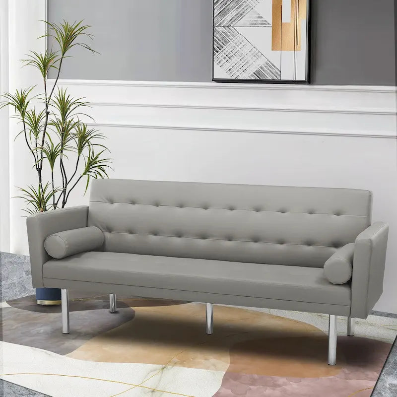 Futon Sofa Bed, Convertible Futon Couch Bed, Loveseat Sleeper Sofa, Daybed for Living Room, Apartment, Office