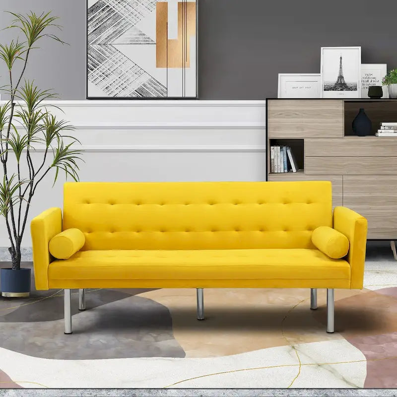 Futon Sofa Bed, Convertible Futon Couch Bed, Loveseat Sleeper Sofa, Daybed for Living Room, Apartment, Office