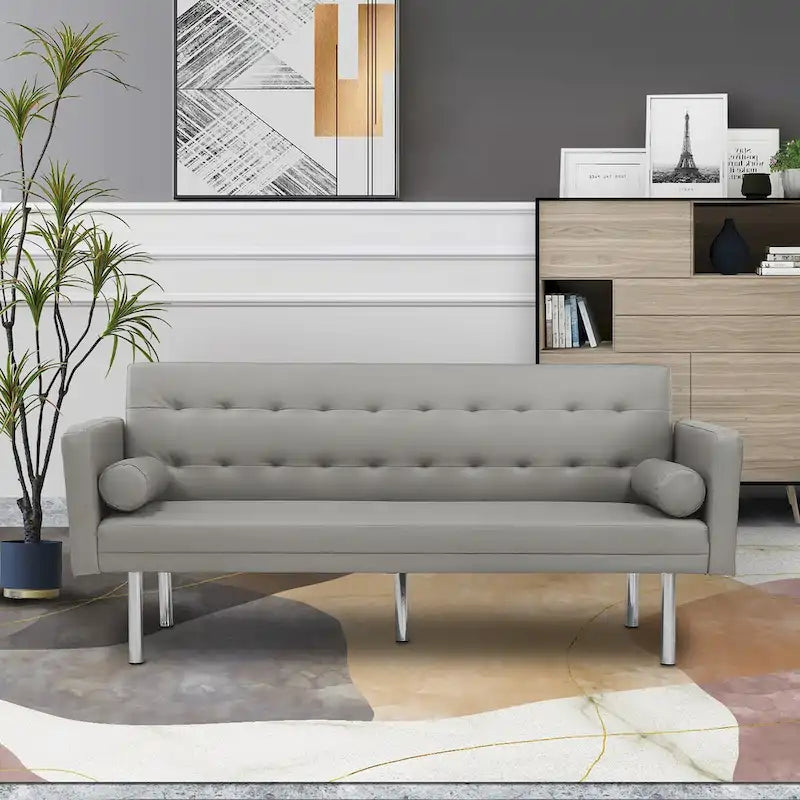 Futon Sofa Bed, Convertible Futon Couch Bed, Loveseat Sleeper Sofa, Daybed for Living Room, Apartment, Office
