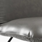 Mid Century Faux Leather Accent Chair With Adjustable Backrest Set of 2 - 31.5 H X 22.2 W X 23.6 D