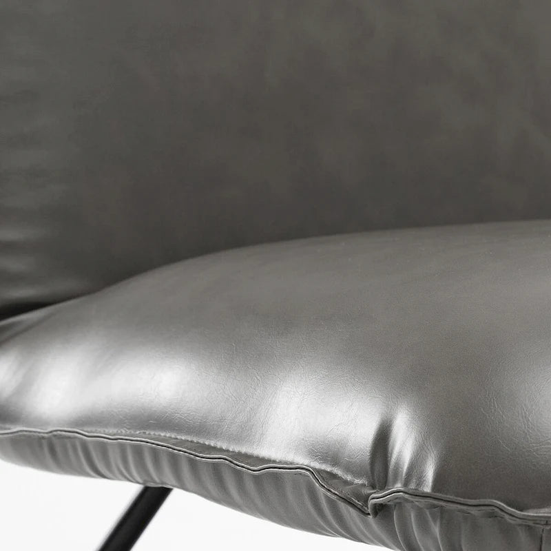 Mid Century Faux Leather Accent Chair With Adjustable Backrest Set of 2 - 31.5 H X 22.2 W X 23.6 D