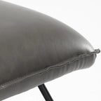 Mid Century Faux Leather Accent Chair With Adjustable Backrest Set of 2 - 31.5 H X 22.2 W X 23.6 D