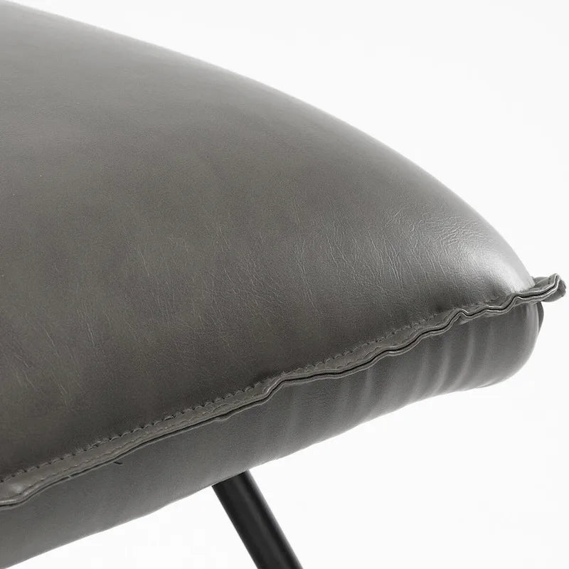 Mid Century Faux Leather Accent Chair With Adjustable Backrest Set of 2 - 31.5 H X 22.2 W X 23.6 D