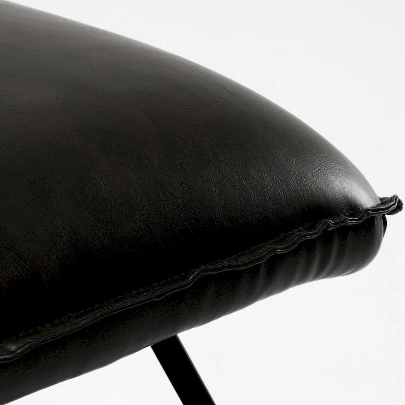 Mid Century Faux Leather Accent Chair With Adjustable Backrest Set of 2 - 31.5 H X 22.2 W X 23.6 D