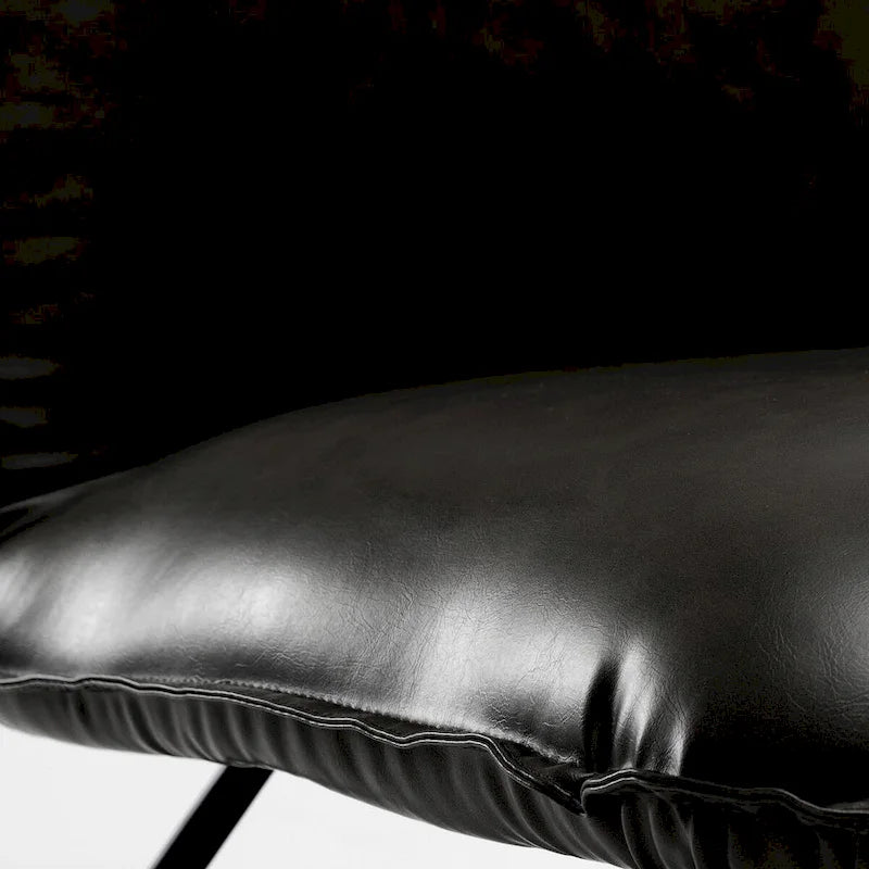 Mid Century Faux Leather Accent Chair With Adjustable Backrest Set of 2 - 31.5 H X 22.2 W X 23.6 D