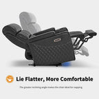 MCombo Power Recliner Chair, Electric Reclining Sofa with Adjustable Headrest and USB & Type Port, Faux Leather HTS432