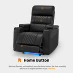 MCombo Power Recliner Chair, Electric Reclining Sofa with Adjustable Headrest and USB & Type Port, Faux Leather HTS432