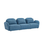 Living Room Furniture Three Seat Lazy Sofa Teddy Fabric White,High quality and durable