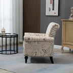 Mid-Century Modern Accent Chair Upholstered Lounge Arm Chair Single Sofa for Living Room