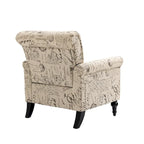 Mid-Century Modern Accent Chair Upholstered Lounge Arm Chair Single Sofa for Living Room