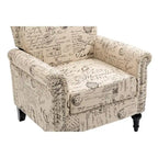 Mid-Century Modern Accent Chair Upholstered Lounge Arm Chair Single Sofa for Living Room