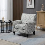 Mid-Century Modern Accent Chair Upholstered Lounge Arm Chair Single Sofa for Living Room