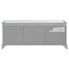 Storage Bench with 2 Drawers, 2 Cabinets and Removable Cushion - 42.5L x 15.9W x 17.5H