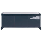 Storage Bench with 2 Drawers, 2 Cabinets and Removable Cushion - 42.5L x 15.9W x 17.5H
