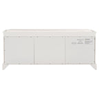 Storage Bench with 2 Drawers, 2 Cabinets and Removable Cushion - 42.5L x 15.9W x 17.5H