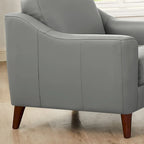 Hydeline Westcott Top Grain Leather Chair with Memory Foam and Springs