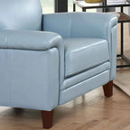 Hydeline Westcott Top Grain Leather Chair with Memory Foam and Springs