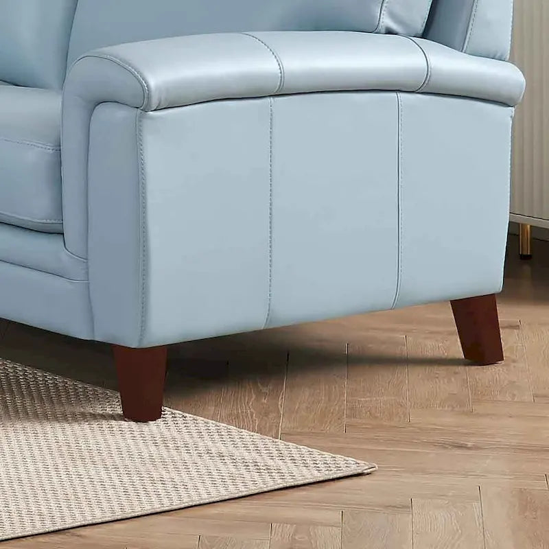 Hydeline Westcott Top Grain Leather Chair with Memory Foam and Springs
