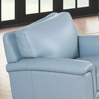 Hydeline Westcott Top Grain Leather Chair with Memory Foam and Springs