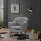 Woven Fabric Oversized Armchair