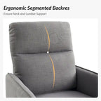Curtis Rocker Swivel Recliner with Two Side Pockets by HULALA HOME