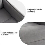 Curtis Rocker Swivel Recliner with Two Side Pockets by HULALA HOME