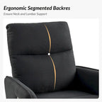 Curtis Rocker Swivel Recliner with Two Side Pockets by HULALA HOME