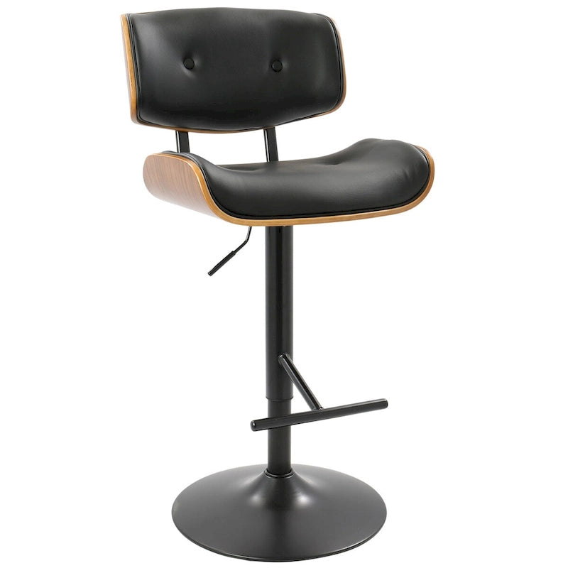 Carson Carrington Leksand Adjustable Bar Stool with Straight T Footrest (Set of 3)