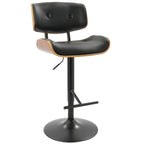 Carson Carrington Leksand Adjustable Bar Stool with Straight T Footrest (Set of 3)