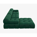 104 L-Shaped Sectional Sofa,Minimalist Velvet Sofas Couches with Reversible Chaise Ottoman