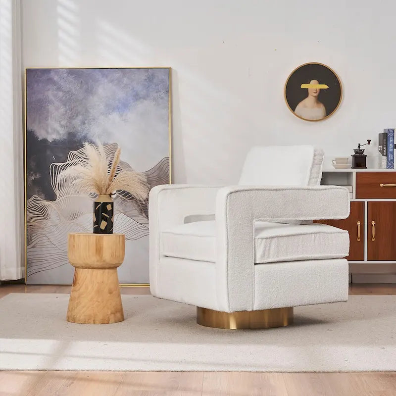 Swivel Barrel Chair for Living Room,for Nursery,Hotel,Bedroom,Office