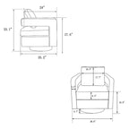 Swivel Barrel Chair for Living Room,for Nursery,Hotel,Bedroom,Office