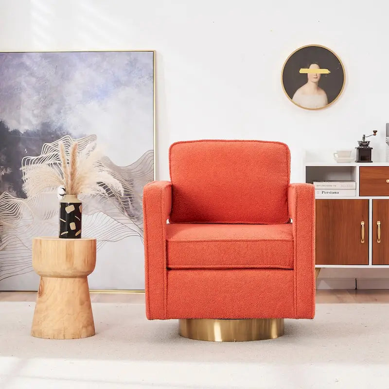 Swivel Barrel Chair for Living Room,for Nursery,Hotel,Bedroom,Office