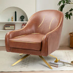 VredHom Modern Swivel Accent Chair with Stainless Steel Legs