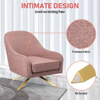 VredHom Modern Swivel Accent Chair with Stainless Steel Legs